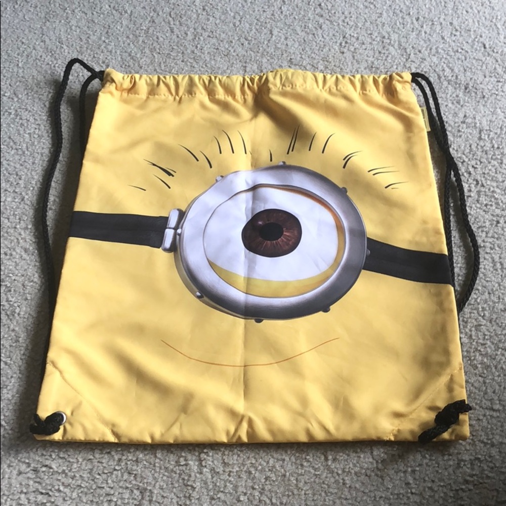 Universal Studios minion drawstring bag